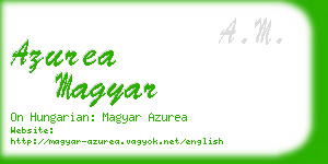 azurea magyar business card